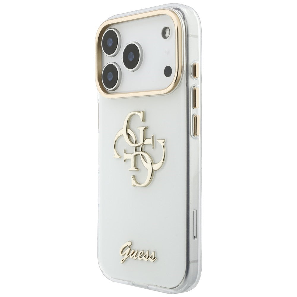 Guess iPhone 17 Pro Max/iPhone 18 Pro Max Cover 4G Script Hvid