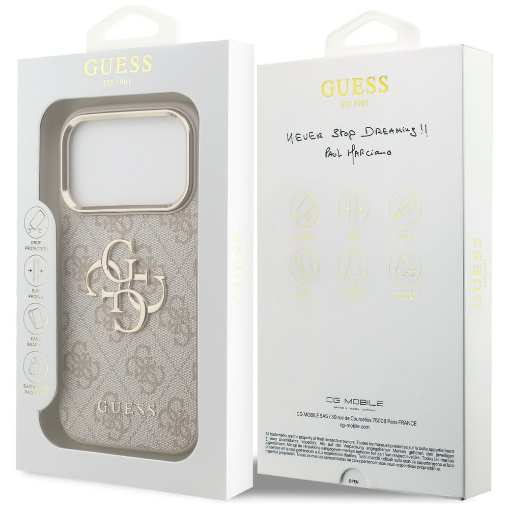 Guess iPhone 17 Pro/iPhone 18 Pro Cover 4G Classic Logo Lyserød