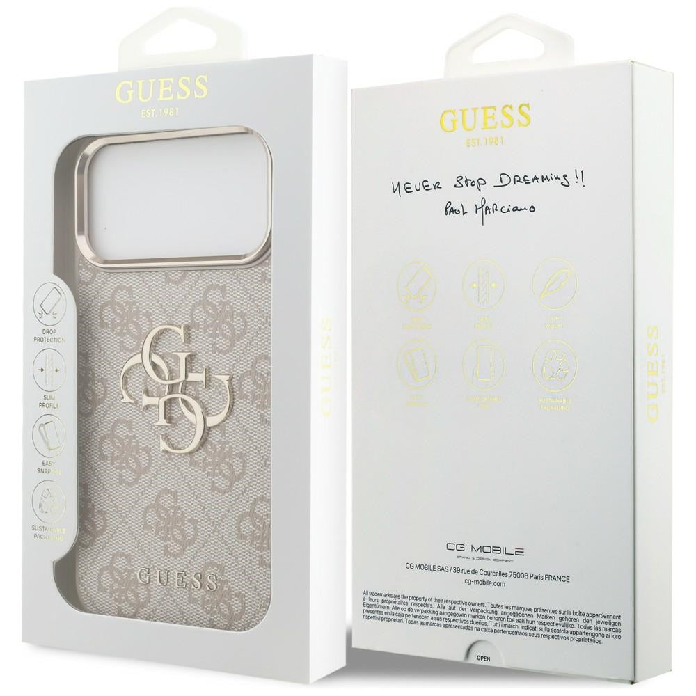 Guess iPhone 17 Pro Max/iPhone 18 Pro Max Cover 4G Classic Logo Lyserød