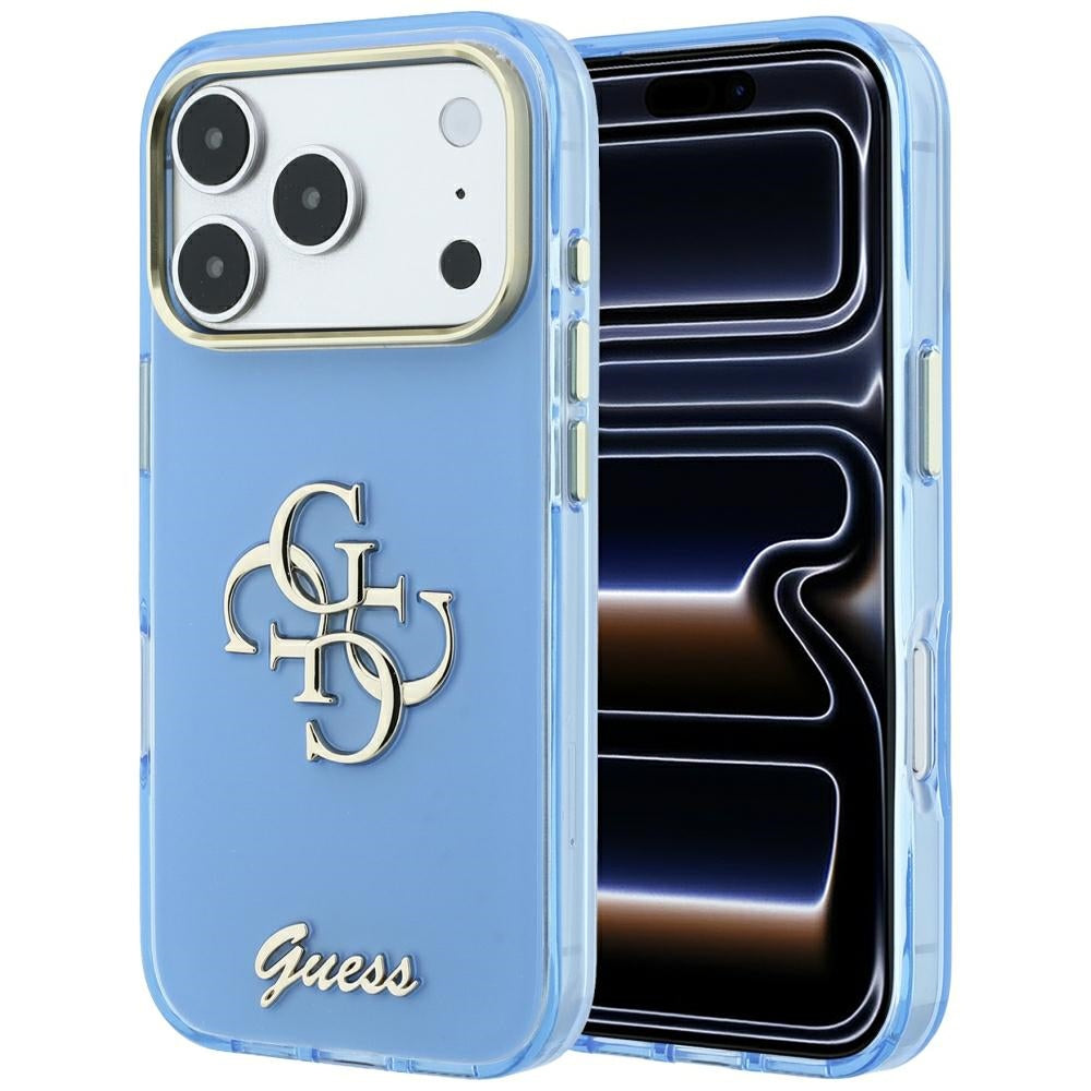 Guess iPhone 17 Pro/iPhone 18 Pro Cover 4G Script Blå