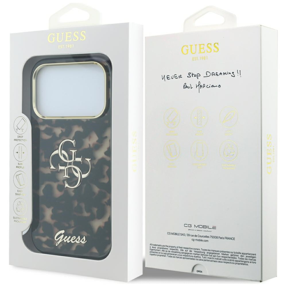 Guess iPhone 17 Pro Max/iPhone 18 Pro Max Cover 4G Script Tortoise