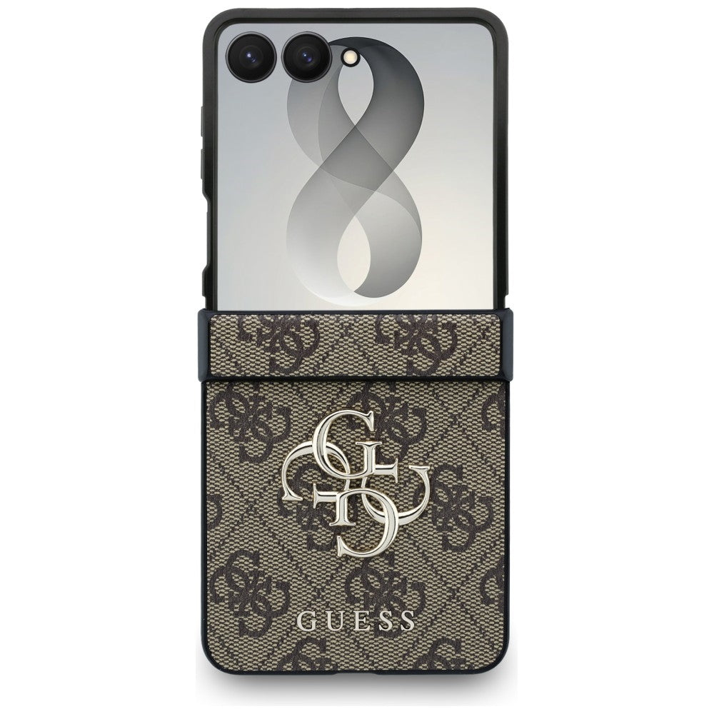 Guess Samsung Galaxy Z Flip 8 Cover 4G Big Logo Brun