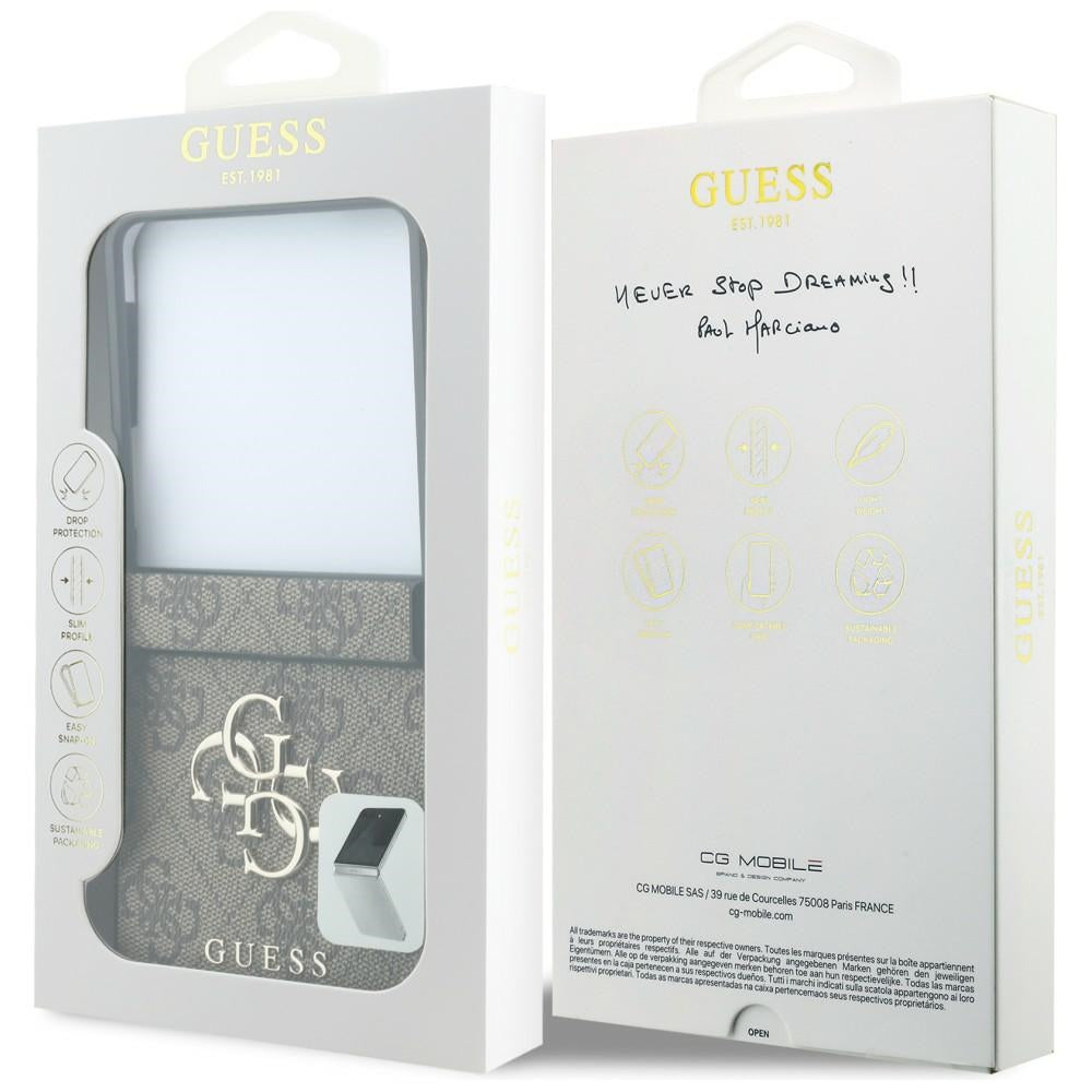 Guess Samsung Galaxy Z Flip 8 Cover 4G Big Logo Brun