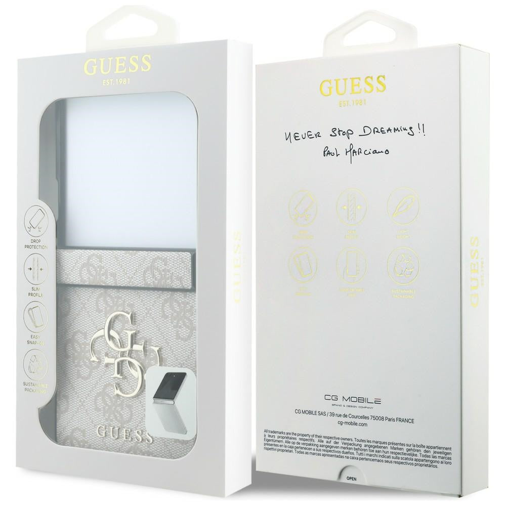 Guess Samsung Galaxy Z Flip 8 Cover 4G Big Logo Lyserød