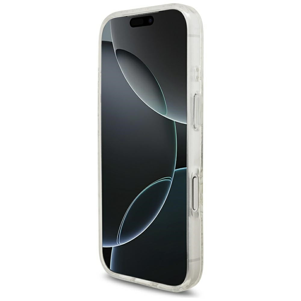 Guess iPhone 17 Pro/iPhone 18 Pro Cover Electroplated Flowers Pearl Strap Hvid