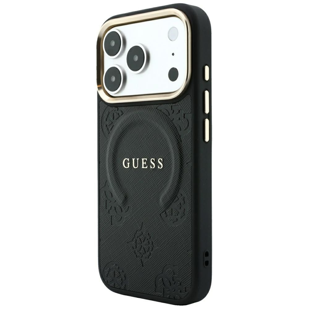 Guess iPhone 17 Pro Max/iPhone 18 Pro Max Cover Saffiano Peony Embossed MagSafe Sort