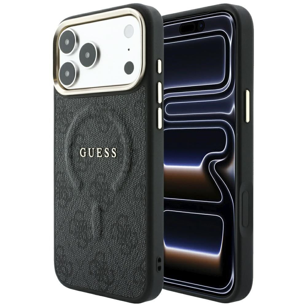 Guess iPhone 17 Pro/iPhone 18 Pro Cover 4G Embossed MagSafe Sort
