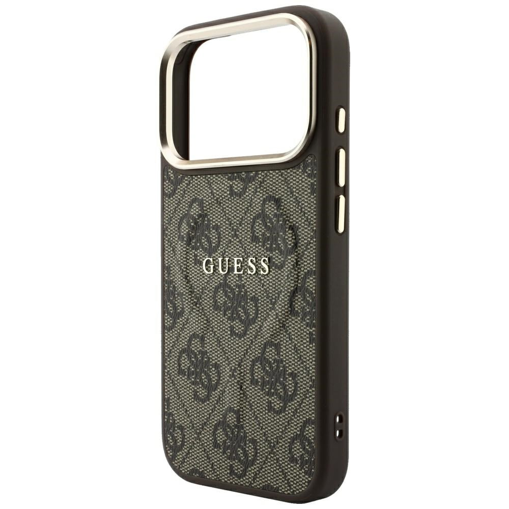 Guess iPhone 17 Pro Max/iPhone 18 Pro Max Cover 4G Embossed MagSafe Brun
