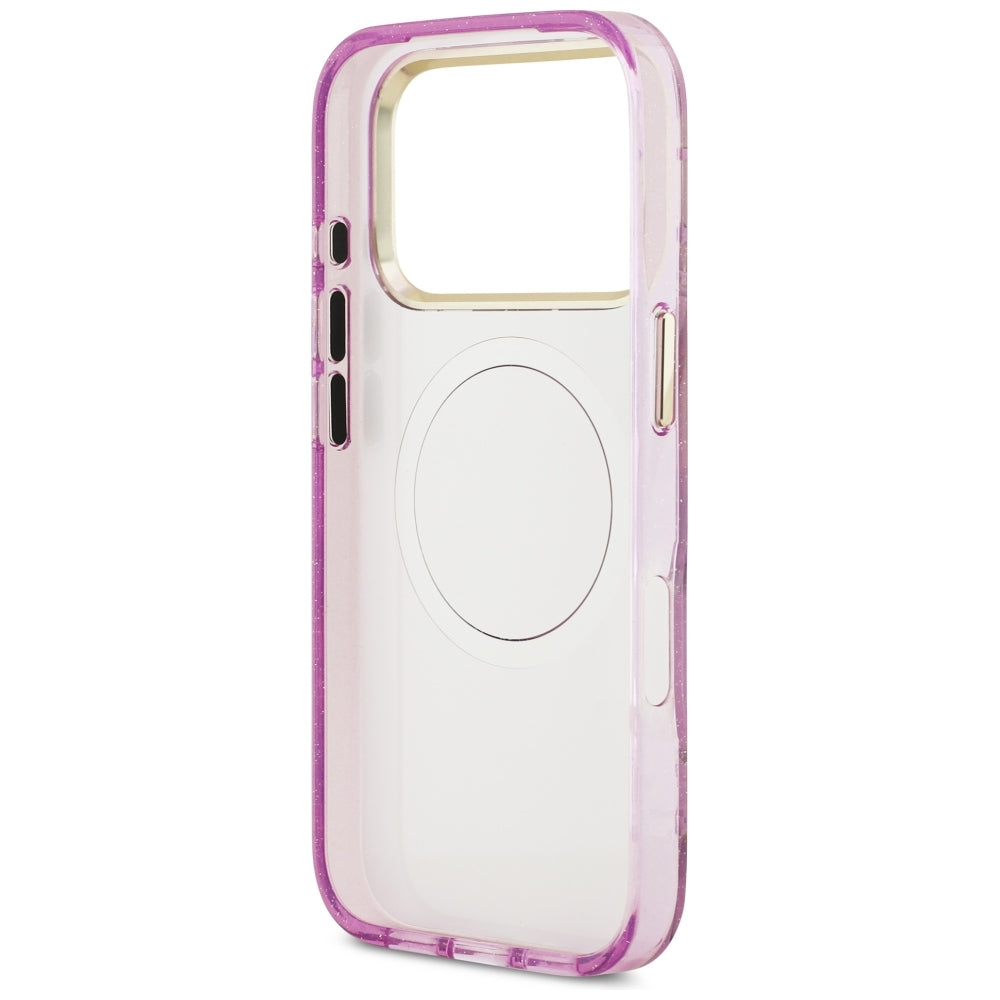 Guess iPhone 17 Pro/iPhone 18 Pro Cover Glitterblomster Lilla