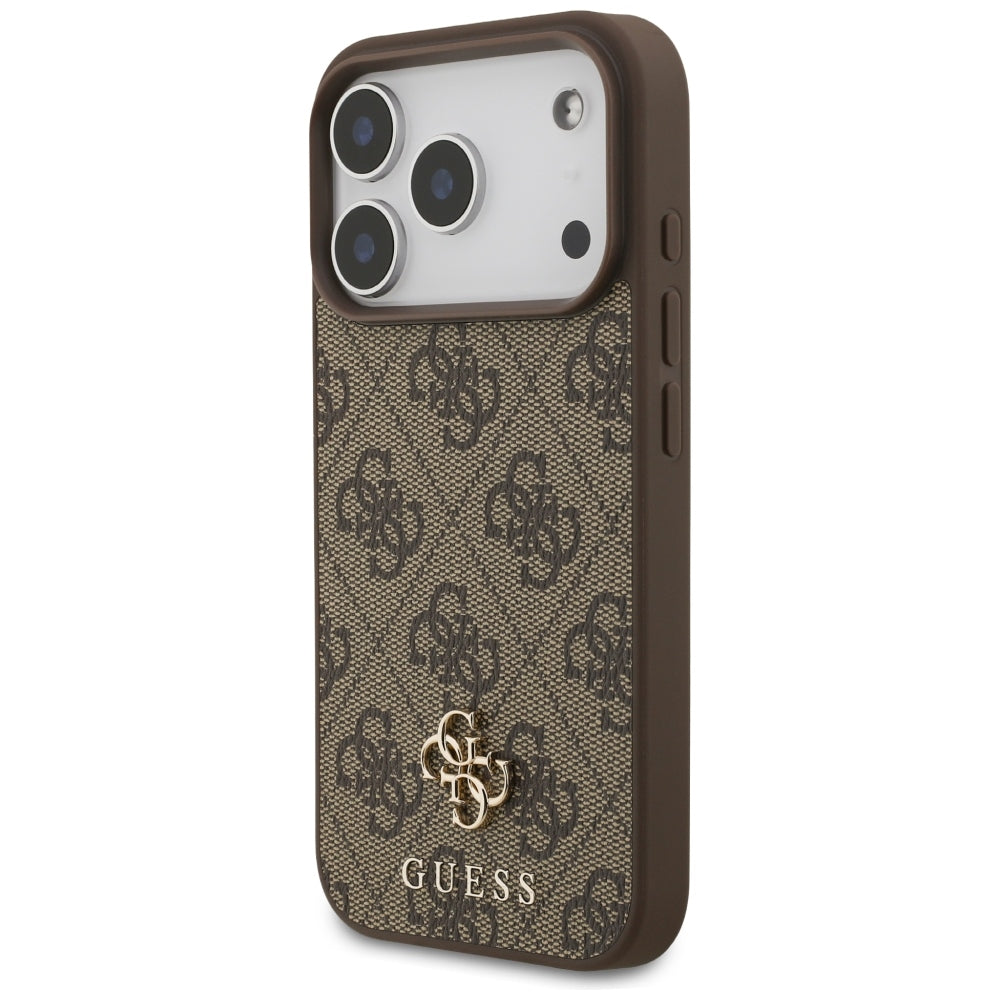 Guess iPhone 17 Pro/iPhone 18 Pro Cover 4G Small Classic Logo Brun