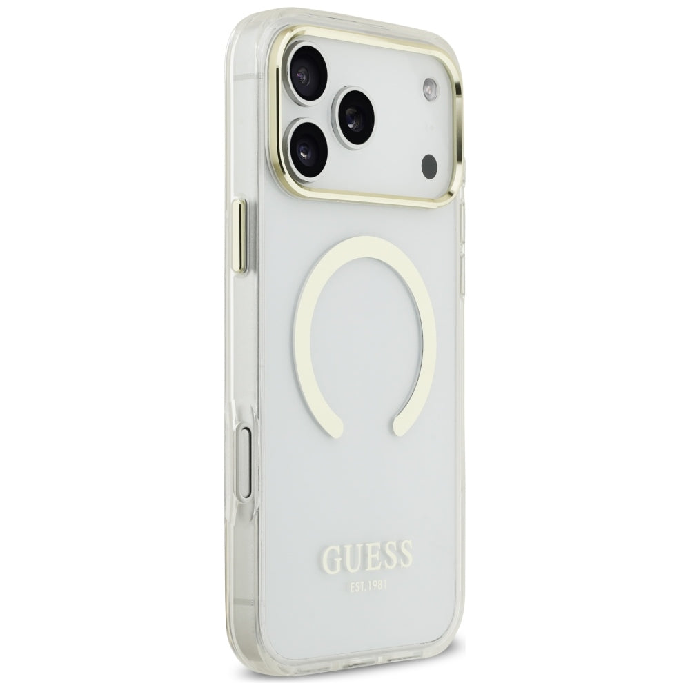 Guess iPhone 17 Pro Max/iPhone 18 Pro Max Cover Metal Outline Guld