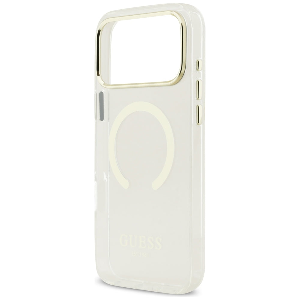 Guess iPhone 17 Pro Max/iPhone 18 Pro Max Cover Metal Outline Guld