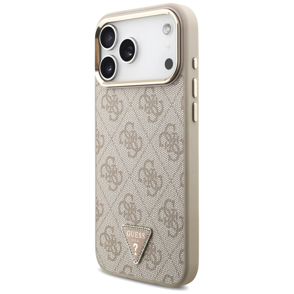 Guess iPhone 17 Pro Max/iPhone 18 Pro Max Cover 4G Triangle MagSafe Lyserød