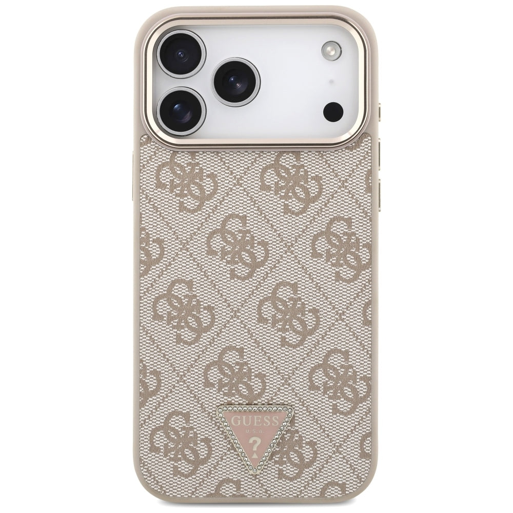 Guess iPhone 17 Pro Max/iPhone 18 Pro Max Cover 4G Triangle MagSafe Lyserød
