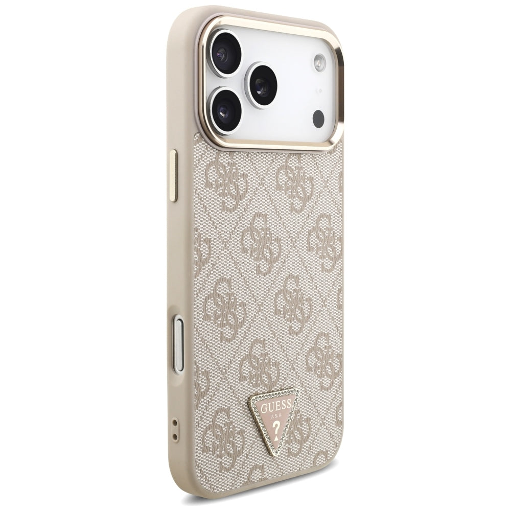 Guess iPhone 17 Pro Max/iPhone 18 Pro Max Cover 4G Triangle MagSafe Lyserød