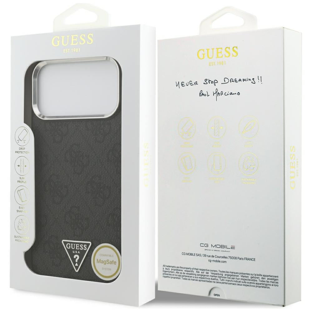 Guess iPhone 17 Pro Max/iPhone 18 Pro Max Cover 4G Triangle MagSafe Sort