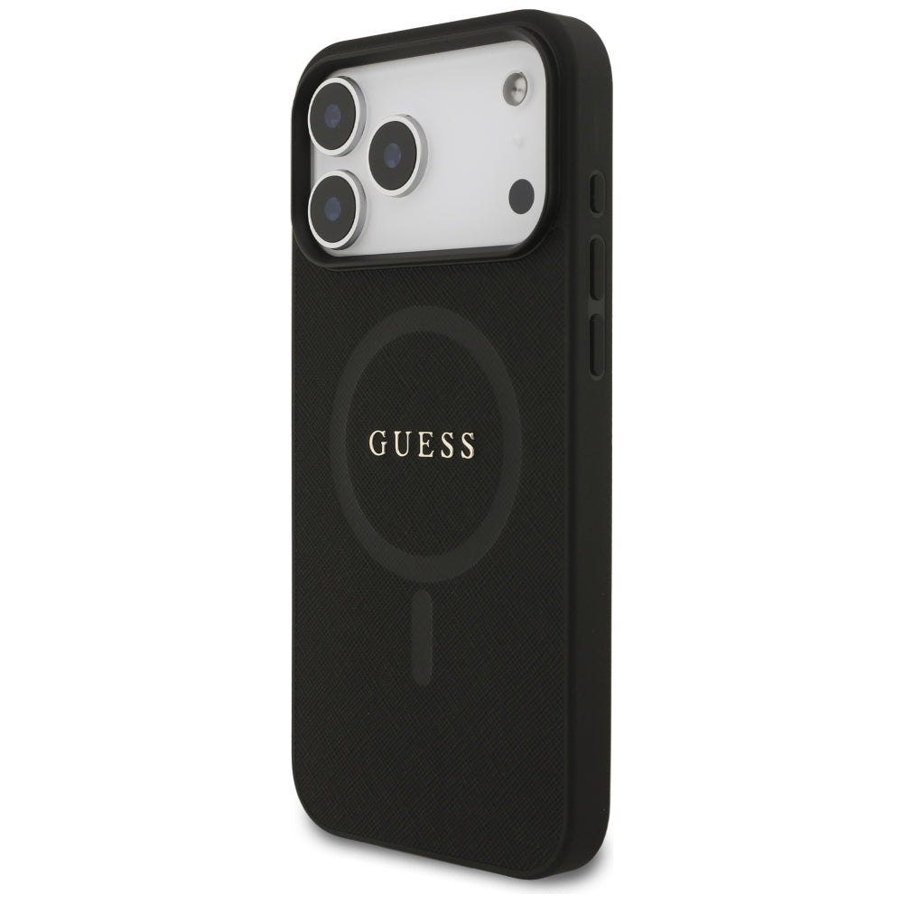Guess iPhone 17 Pro Max/iPhone 18 Pro Max Cover Saffiano Classic Logo Sort