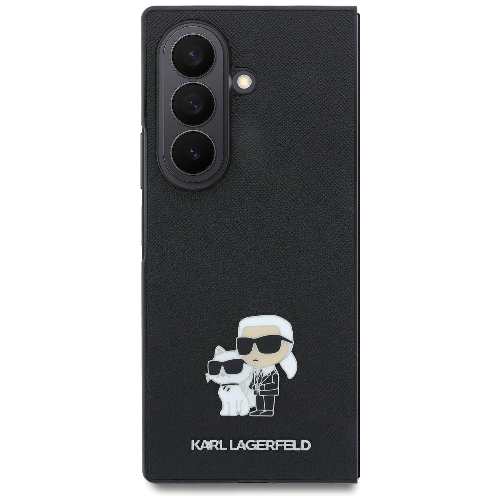 Karl Lagerfeld Samsung Galaxy Z Fold 8 Ultra Cover Saffiano Karl & Choupette Sort