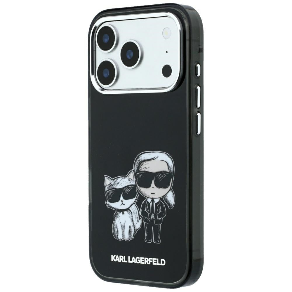 Karl Lagerfeld iPhone 17 Pro/iPhone 18 Pro Cover Smooth Karl & Choupette Sketch Sort