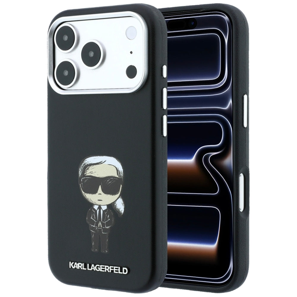 Karl Lagerfeld iPhone 17 Pro/iPhone 18 Pro Cover Smooth Ikonik Sketch Sort
