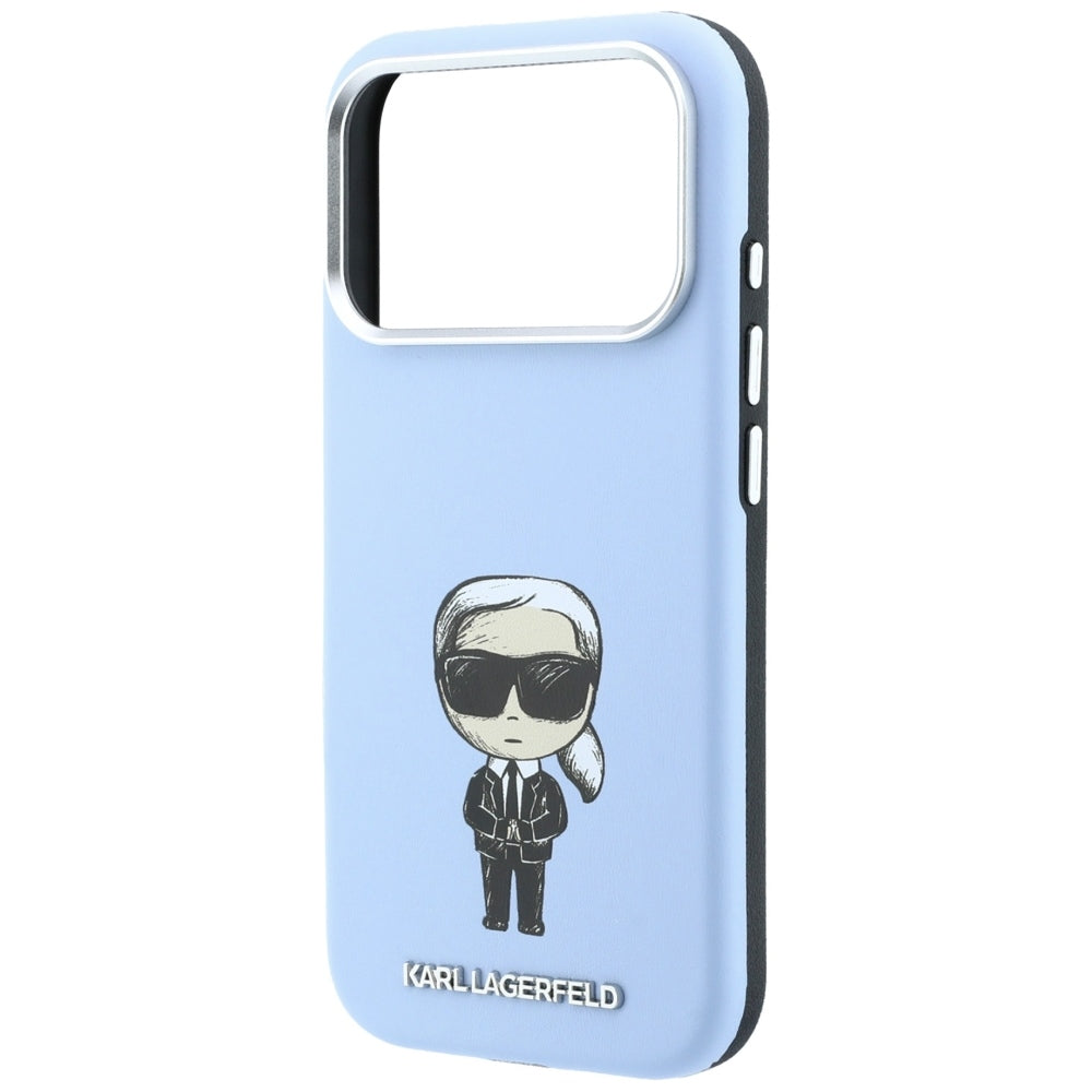 Karl Lagerfeld iPhone 17 Pro/iPhone 18 Pro Cover Smooth Ikonik Sketch Blå