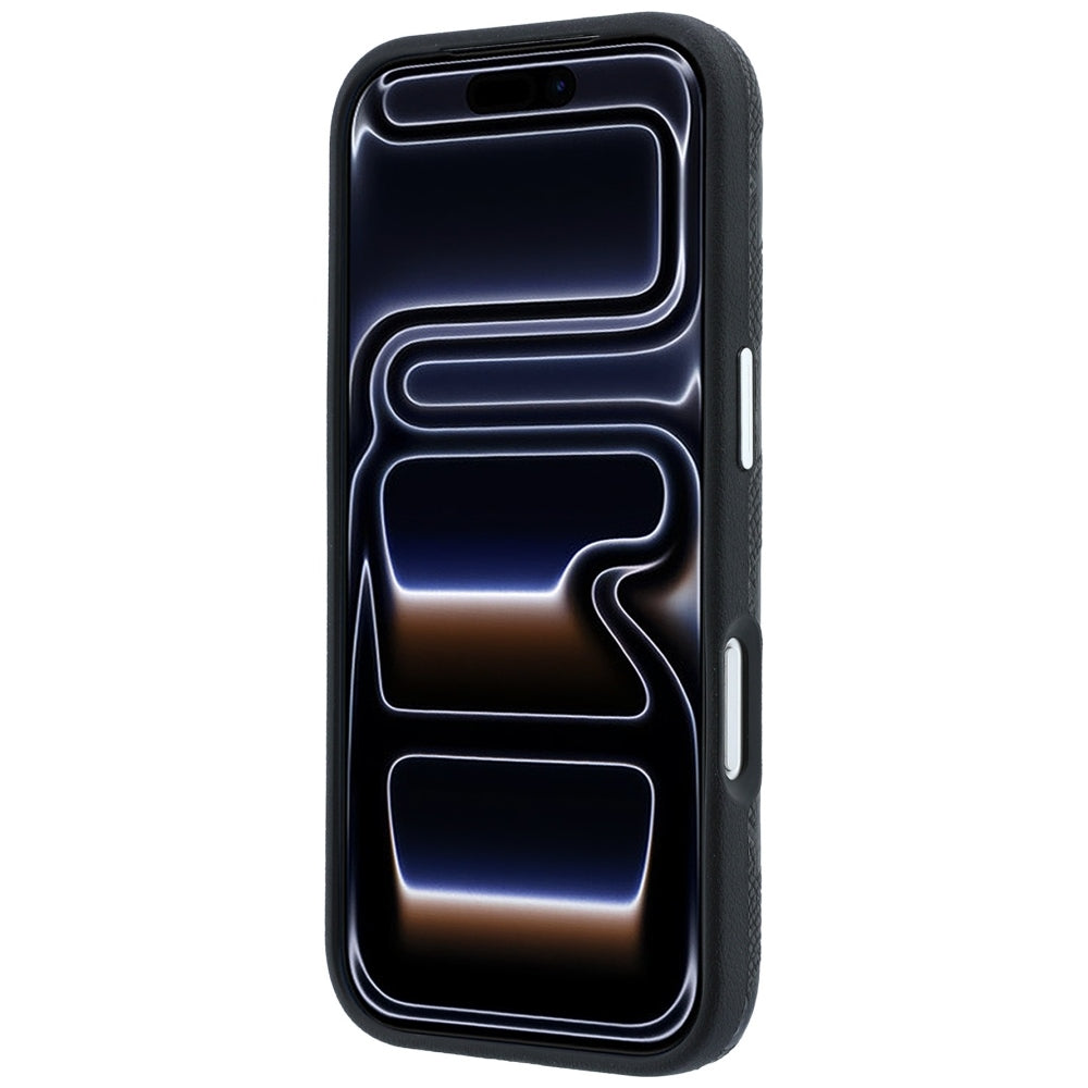 Karl Lagerfeld iPhone 17 Pro Max/iPhone 18 Pro Max Cover Grained Mono Resin Logo Sort