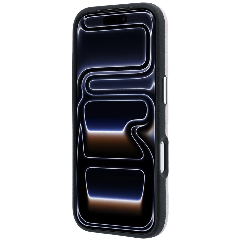 Karl Lagerfeld iPhone 17 Pro/iPhone 18 Pro Cover Grained Mono Resin Logo Lyserød