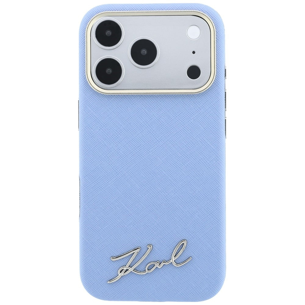 Karl Lagerfeld iPhone 17 Pro Max/iPhone 18 Pro Max Cover Script Logo Blå