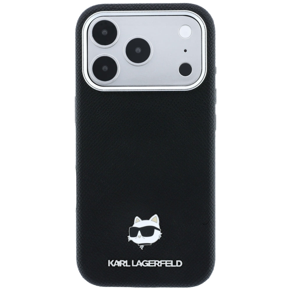 Karl Lagerfeld iPhone 17 Pro Max/iPhone 18 Pro Max Cover Grained Choupette Sort