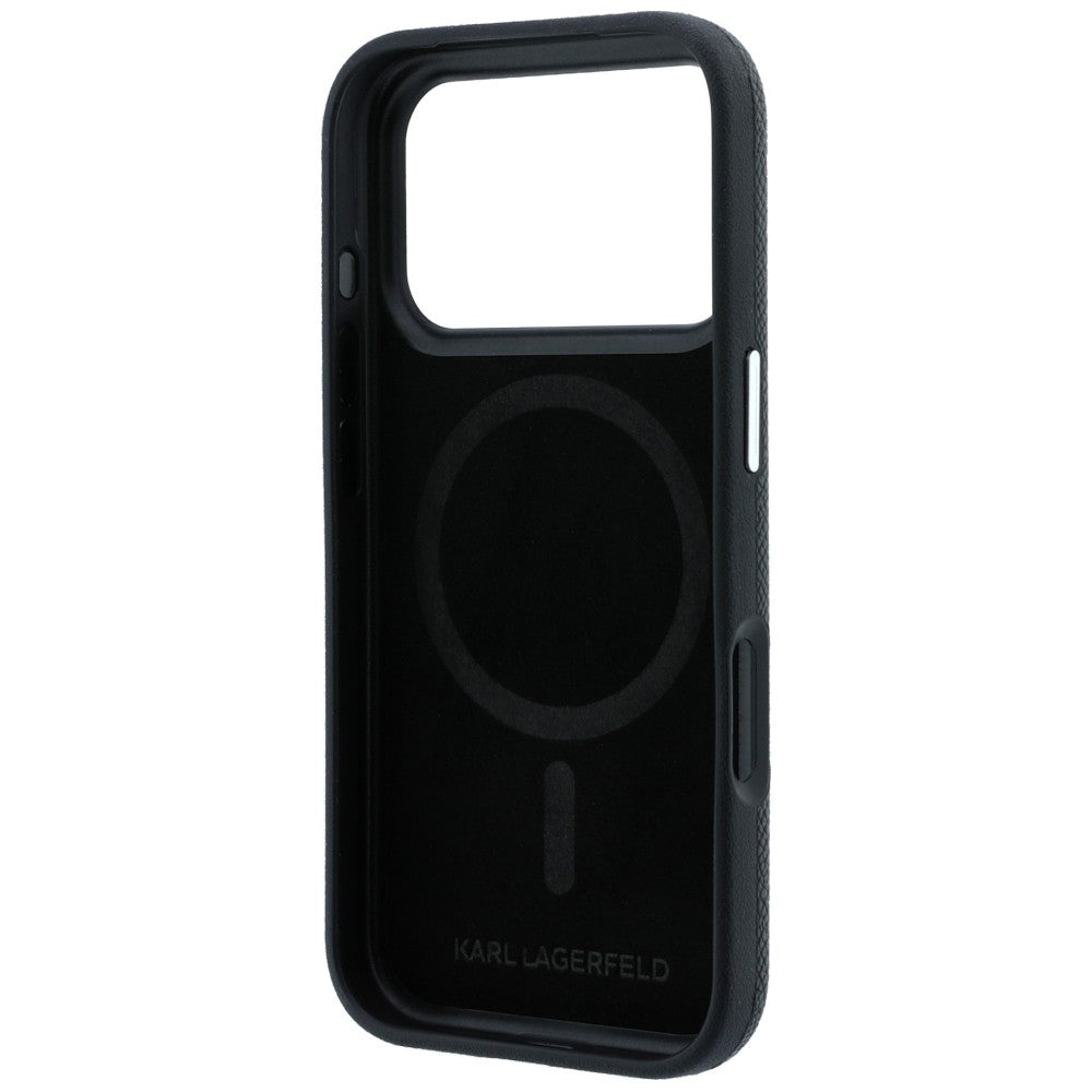 Karl Lagerfeld iPhone 17 Pro/iPhone 18 Pro Cover Grained Heads Sort