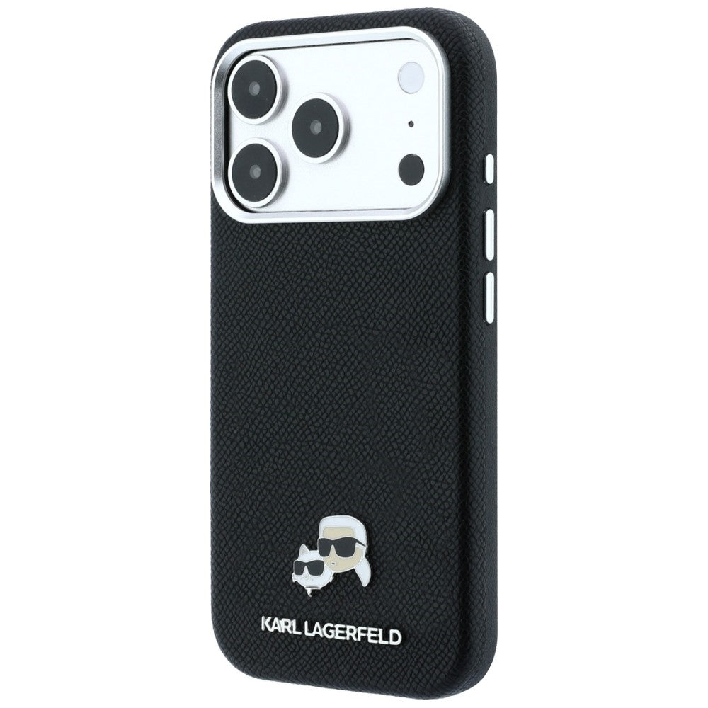 Karl Lagerfeld iPhone 17 Pro Max/iPhone 18 Pro Max Cover Grained Heads Sort