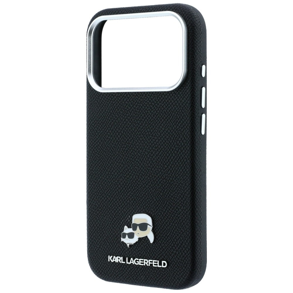 Karl Lagerfeld iPhone 17 Pro Max/iPhone 18 Pro Max Cover Grained Heads Sort