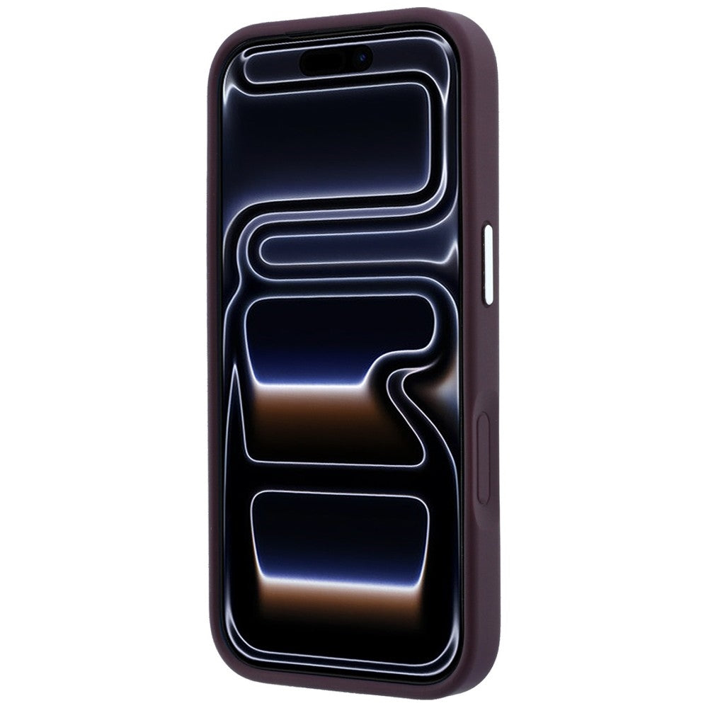 Karl Lagerfeld iPhone 17 Pro/iPhone 18 Pro Cover Embossed Ring RSG Logo Burgundy