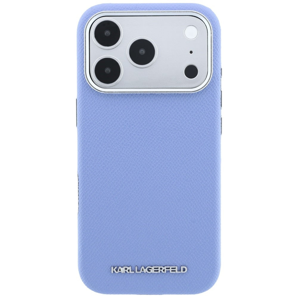 Karl Lagerfeld iPhone 17 Pro Max/iPhone 18 Pro Max Cover Grained Logo Blå
