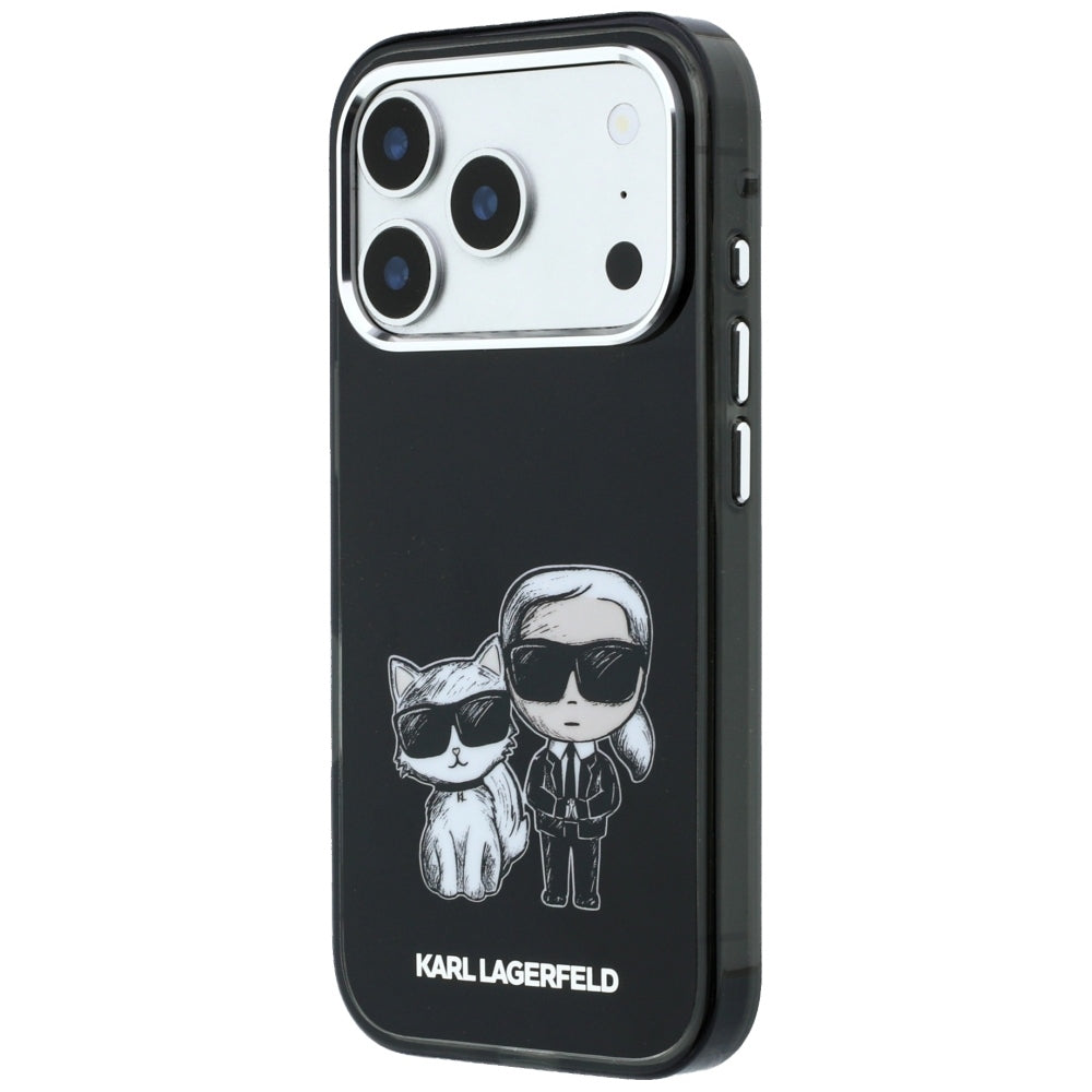 Karl Lagerfeld iPhone 17 Pro/iPhone 18 Pro Cover Karl & Choupette Sketch Sort