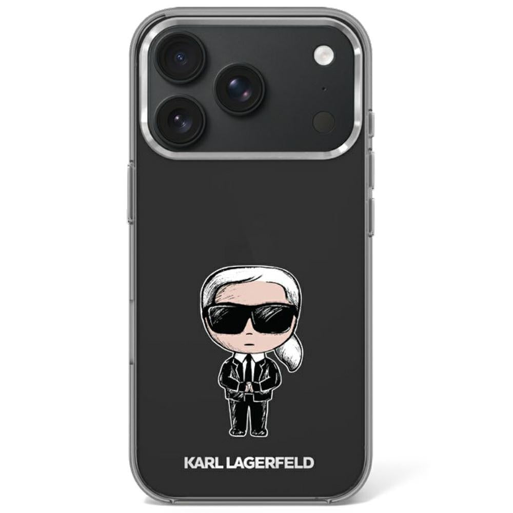 Karl Lagerfeld iPhone 17 Pro/iPhone 18 Pro Cover Ikonik Sketch Sort