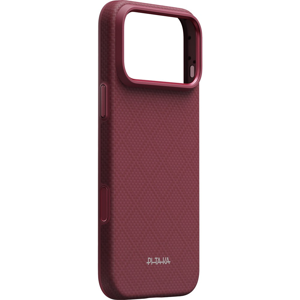 Pitaka iPhone 17 Pro Max/iPhone 18 Pro Max Cover Summa MagSafe Argyle Burgundy