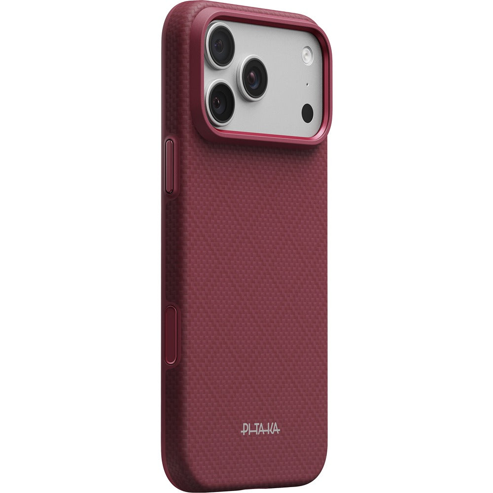 Pitaka iPhone 17 Pro Max/iPhone 18 Pro Max Cover Summa MagSafe Argyle Burgundy