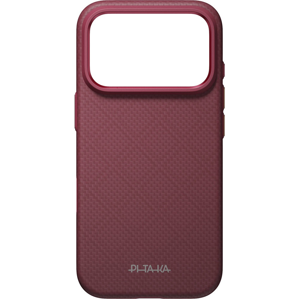 Pitaka iPhone 17 Pro/iPhone 18 Pro Cover Summa MagSafe Argyle Burgundy