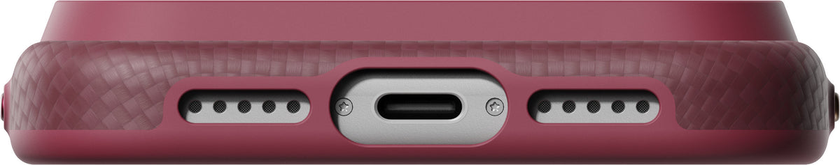 Pitaka iPhone 17 Pro/iPhone 18 Pro Cover Summa MagSafe Argyle Burgundy