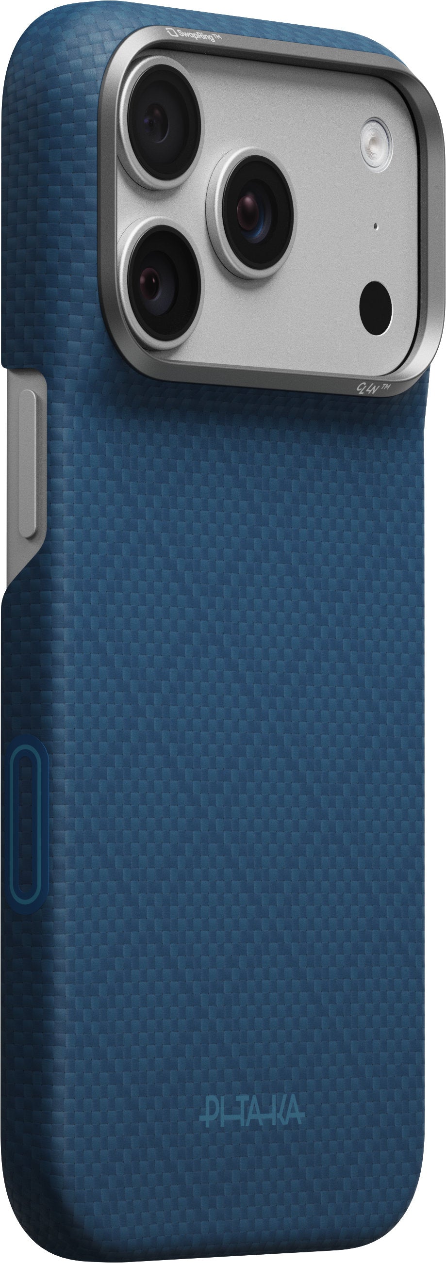 Pitaka iPhone 17 Pro/iPhone 18 Pro Cover Edge MagSafe Argyle Abyss Blue