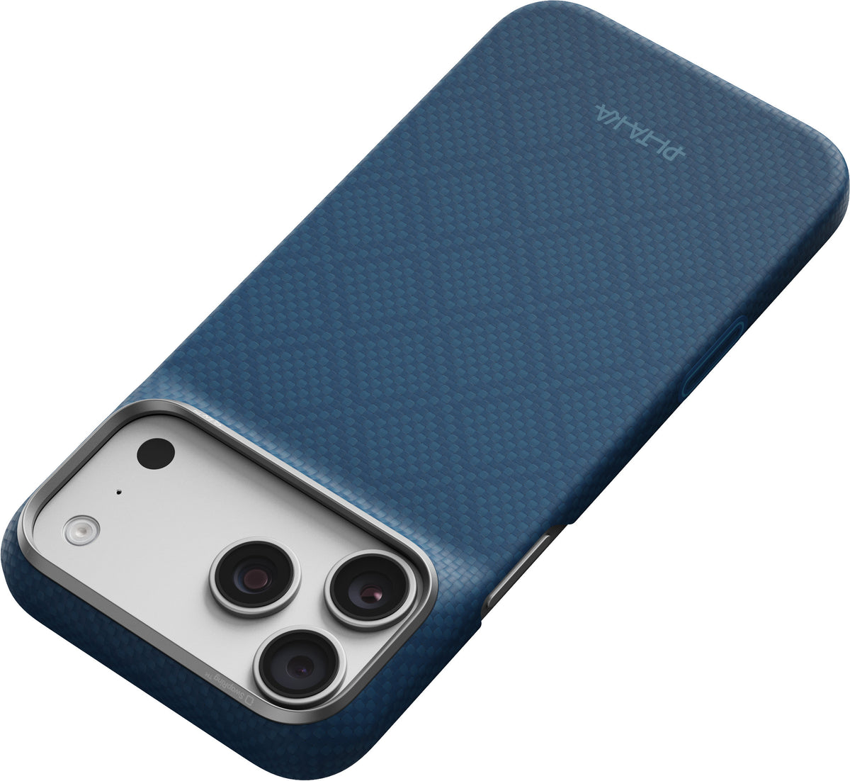 Pitaka iPhone 17 Pro Max/iPhone 18 Pro Max Cover Edge MagSafe Argyle Abyss Blue