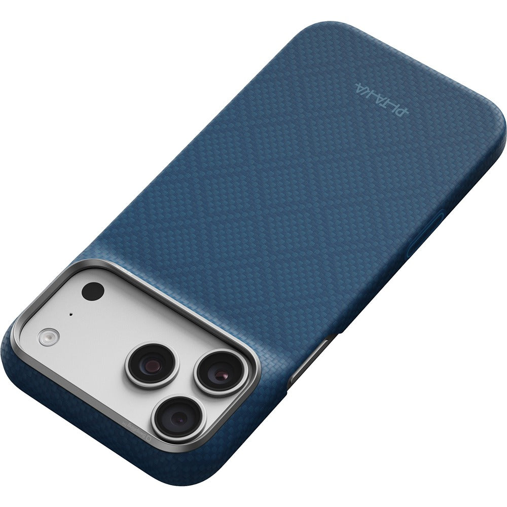 Pitaka iPhone 17 Pro Max/iPhone 18 Pro Max Cover Edge MagSafe Argyle Abyss Blue