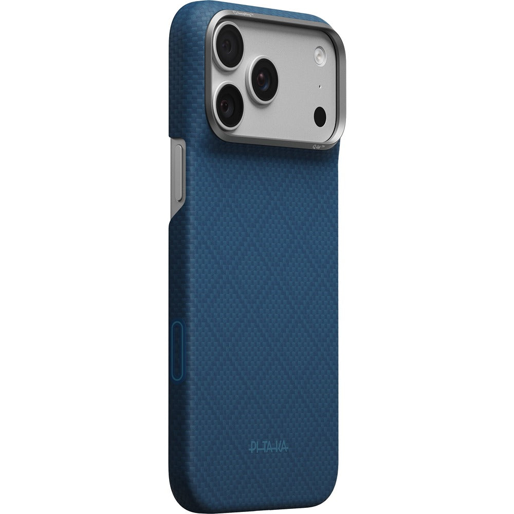 Pitaka iPhone 17 Pro Max/iPhone 18 Pro Max Cover Edge MagSafe Argyle Abyss Blue