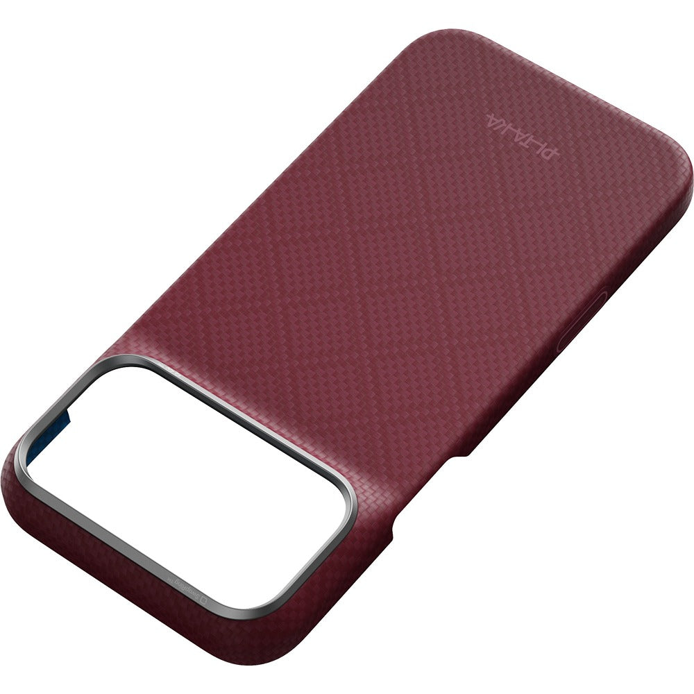 Pitaka iPhone 17 Pro Max/iPhone 18 Pro Max Cover Edge MagSafe Argyle Burgundy