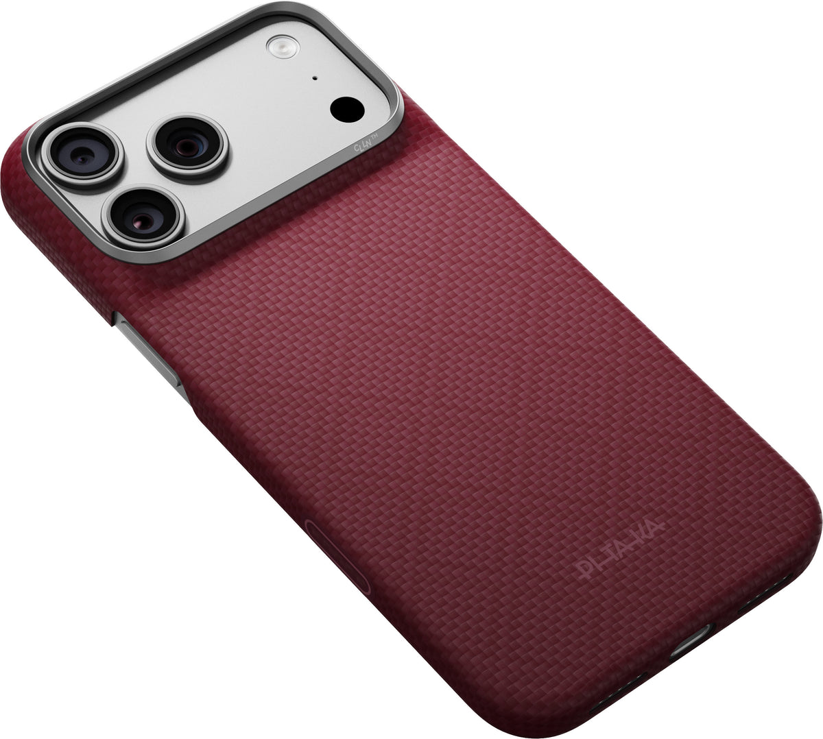 Pitaka iPhone 17 Pro Max/iPhone 18 Pro Max Cover Edge MagSafe Argyle Burgundy