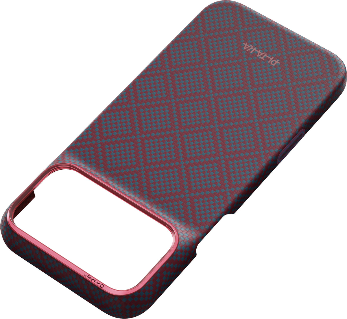 Pitaka iPhone 17 Pro Max/iPhone 18 Pro Max Cover Edge MagSafe Argyle Blue's Red