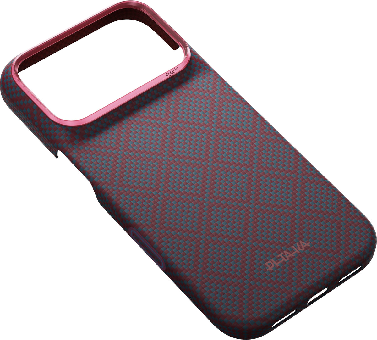 Pitaka iPhone 17 Pro/iPhone 18 Pro Cover Edge MagSafe Argyle Blue's Red