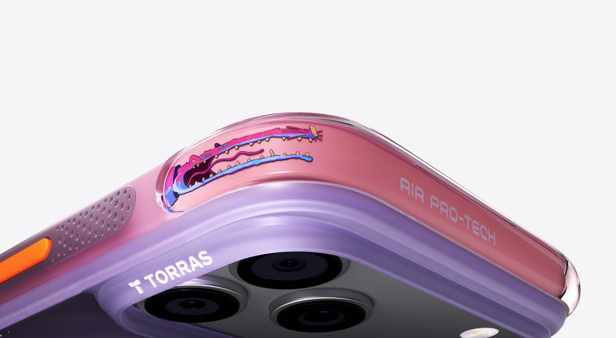 Torras iPhone 17 Pro Cover Ostand Q3 Air Gawx Neon Night Muse