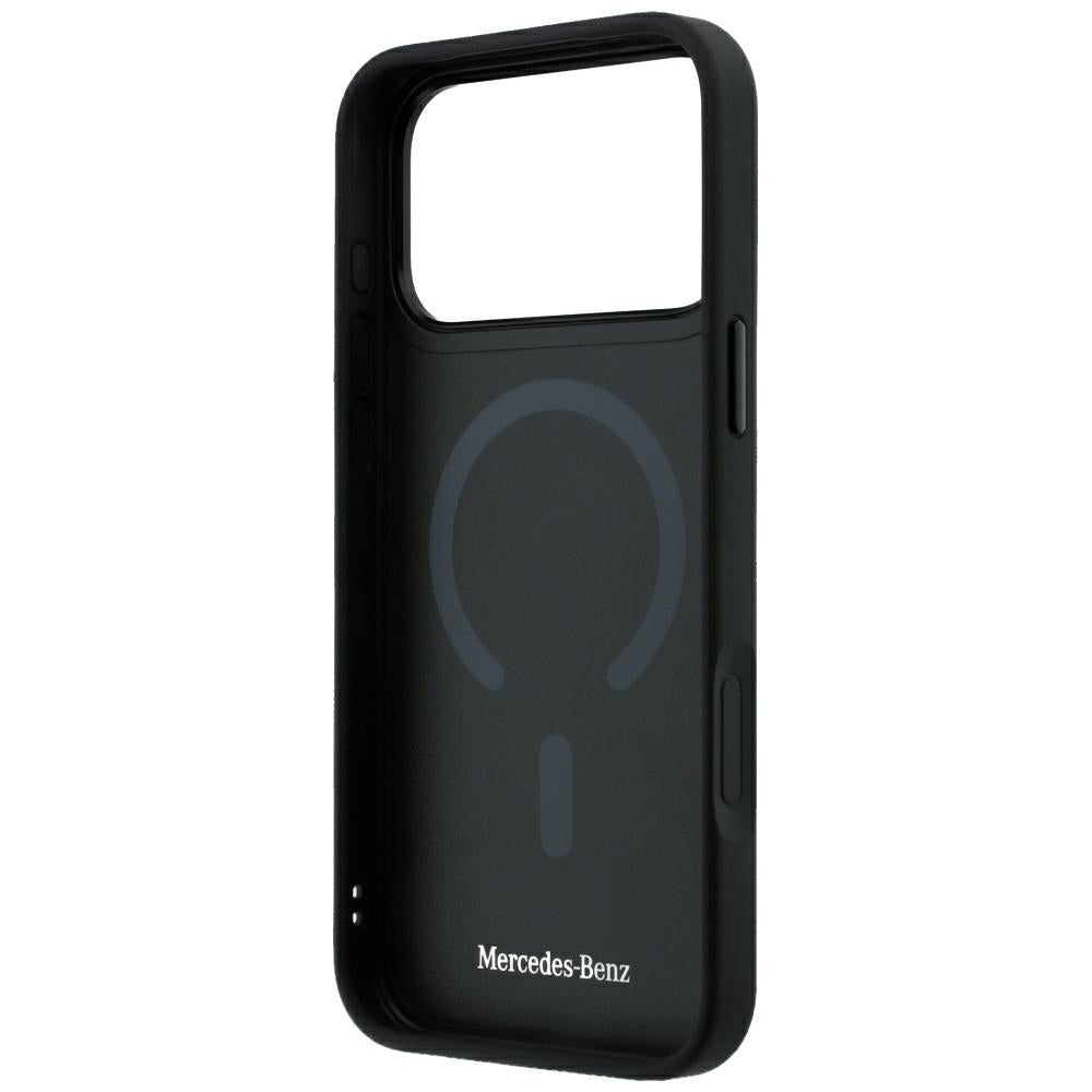 Mercedes Benz iPhone 17 Pro Max/iPhone 18 Pro Max Cover i læder med 3D MagSafe Sort